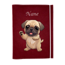 Dokumentenhülle Hund für Mops